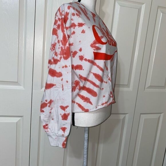 coca Cola coke tie dye cropped long sleeve shirt - Picture 3 of 10